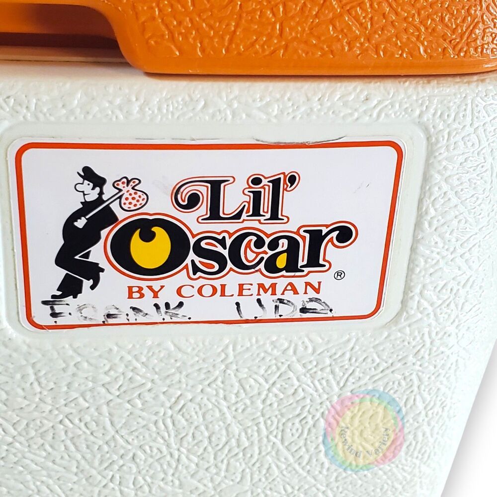 Vintage Coleman Lil Oscar Orange Cooler 5272 - Picture 3 of 16